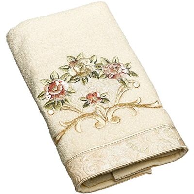 Avanti Linens 5412IVR Rosefan ręcznik do rąk, kość słoniowa, 33 cm x 25 cm Avanti Linens 5412IVR Rosefan ręcznik do rąk, kość słoniowa, 33 cm x 25 cm