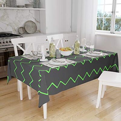 Bonamaison Dekoracja kuchenna, obrus, neonowy zielony dym, 140 x 160 cm – zaprojektowany i wyprodukowany w Turcji Bonamaison Dekoracja kuchenna, obrus, neonowy zielony dym, 140 x 160 cm – zaprojektowany i wyprodukowany w Turcji