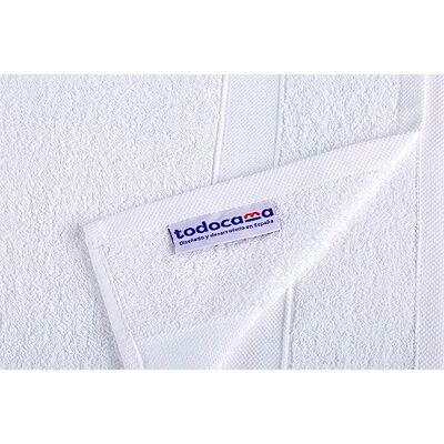 Todocama Zestaw 2 ręczników, 100% bawełna 550 gsm, bardzo miękkie, 5503, wysoce chłonne i szybkoschnące. (biały, 100 x 150 cm) Todocama Zestaw 2 ręczników, 100% bawełna 550 gsm, bardzo miękkie, 5503, wysoce chłonne i szybkoschnące. (biały, 100 x 150 cm)
