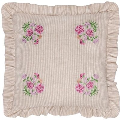 furn. Wylder Martha haftowana poszewka na poduszkę z falbanką różowa 50 x 50 cm furn. Wylder Martha haftowana poszewka na poduszkę z falbanką różowa 50 x 50 cm