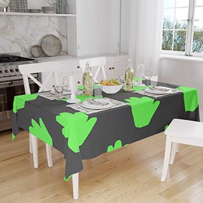 Bonamaison Dekoracja kuchenna, obrus, neonowy zielony opar, 140 x 160 cm zaprojektowany i wyprodukowany w Turcji Bonamaison Dekoracja kuchenna, obrus, neonowy zielony opar, 140 x 160 cm zaprojektowany i wyprodukowany w Turcji