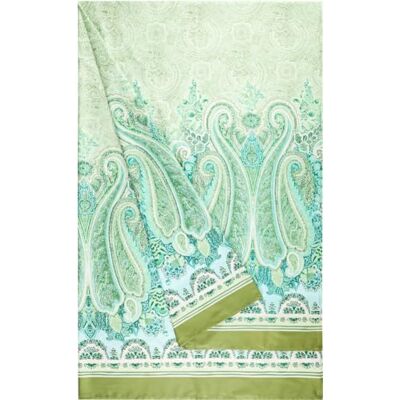 Bassetti MERGELLINA Foulard ze 100% bawełny w kolorze zielonym V1, wymiary: 350 x 270 cm 9328423 Bassetti MERGELLINA Foulard ze 100% bawełny w kolorze zielonym V1, wymiary: 350 x 270 cm 9328423