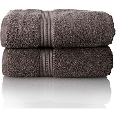 Glart Premium zestaw ręczników frotte, seria frotte w 6 kolorach i 5 rozmiarach, kolor: antracyt, 2 x ręcznik do sauny 70 x 200 cm Glart Premium zestaw ręczników frotte, seria frotte w 6 kolorach i 5 rozmiarach, kolor: antracyt, 2 x ręcznik do sauny 70 x 200 cm