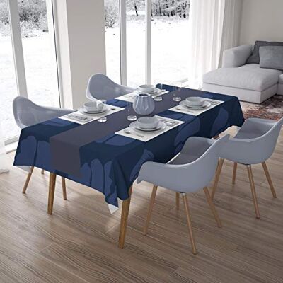Bonamaison Dekoracja kuchenna, obrus, niebieski, 140 x 200 cm – zaprojektowany i wyprodukowany w Turcji Bonamaison Dekoracja kuchenna, obrus, niebieski, 140 x 200 cm – zaprojektowany i wyprodukowany w Turcji