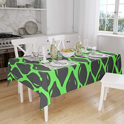 Bonamaison Dekoracja kuchenna, obrus, neonowy zielony dym, 140 x 160 cm – zaprojektowany i wyprodukowany w Turcji Bonamaison Dekoracja kuchenna, obrus, neonowy zielony dym, 140 x 160 cm – zaprojektowany i wyprodukowany w Turcji