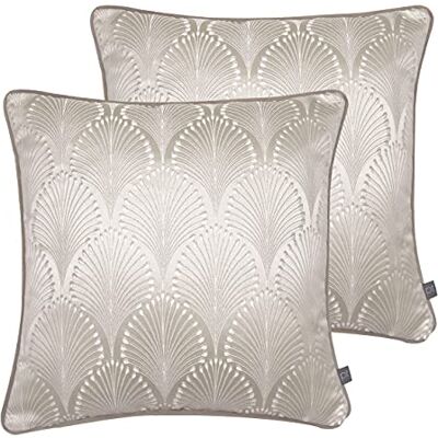 Prestigious Textiles Boudoir 2-pak poduszek wypełnionych poliestrem, welin, 43 x 43 cm Prestigious Textiles Boudoir 2-pak poduszek wypełnionych poliestrem, welin, 43 x 43 cm
