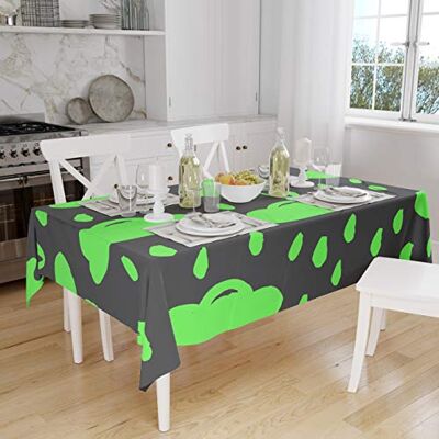 Bonamaison Dekoracja kuchenna, obrus, neonowy zielony dym, 140 x 160 cm – zaprojektowany i wyprodukowany w Turcji Bonamaison Dekoracja kuchenna, obrus, neonowy zielony dym, 140 x 160 cm – zaprojektowany i wyprodukowany w Turcji