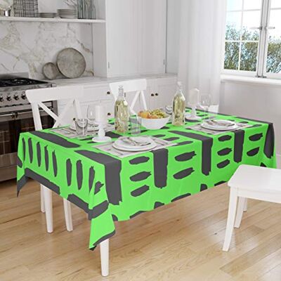 Bonamaison Dekoracja kuchenna, obrus, neonowy zielony opar, 140 x 160 cm zaprojektowany i wyprodukowany w Turcji Bonamaison Dekoracja kuchenna, obrus, neonowy zielony opar, 140 x 160 cm zaprojektowany i wyprodukowany w Turcji