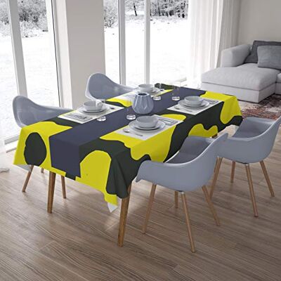 Bonamaison Dekoracja kuchenna, obrus, neonowy żółty, dym, 140 x 200 cm – zaprojektowany i wyprodukowany w Turcji Bonamaison Dekoracja kuchenna, obrus, neonowy żółty, dym, 140 x 200 cm – zaprojektowany i wyprodukowany w Turcji