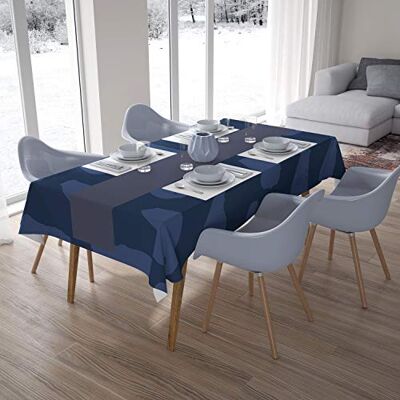 Bonamaison Dekoracja kuchenna, obrus, niebieski, 140 x 200 cm – zaprojektowany i wyprodukowany w Turcji Bonamaison Dekoracja kuchenna, obrus, niebieski, 140 x 200 cm – zaprojektowany i wyprodukowany w Turcji