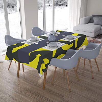 Bonamaison Dekoracja kuchenna, obrus, neonowy żółty, dym, 140 x 200 cm – zaprojektowany i wyprodukowany w Turcji Bonamaison Dekoracja kuchenna, obrus, neonowy żółty, dym, 140 x 200 cm – zaprojektowany i wyprodukowany w Turcji