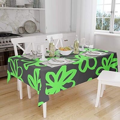 Bonamaison Dekoracja kuchenna, obrus, neonowy zielony opar, 140 x 160 cm zaprojektowany i wyprodukowany w Turcji Bonamaison Dekoracja kuchenna, obrus, neonowy zielony opar, 140 x 160 cm zaprojektowany i wyprodukowany w Turcji