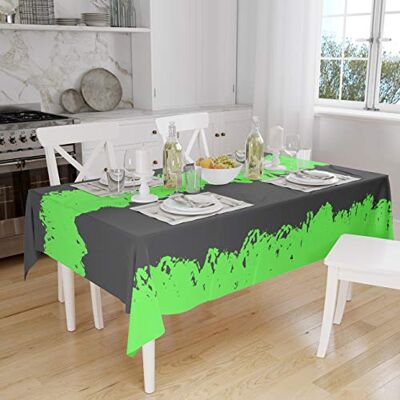 Bonamaison Dekoracja kuchenna, obrus, neonowy zielony opar, 140 x 160 cm zaprojektowany i wyprodukowany w Turcji Bonamaison Dekoracja kuchenna, obrus, neonowy zielony opar, 140 x 160 cm zaprojektowany i wyprodukowany w Turcji
