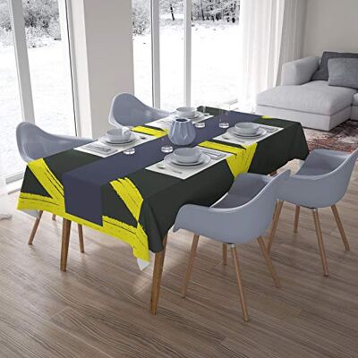 Bonamaison Dekoracja kuchenna, obrus, neonowy żółty, dym, 140 x 200 cm – zaprojektowany i wyprodukowany w Turcji Bonamaison Dekoracja kuchenna, obrus, neonowy żółty, dym, 140 x 200 cm – zaprojektowany i wyprodukowany w Turcji