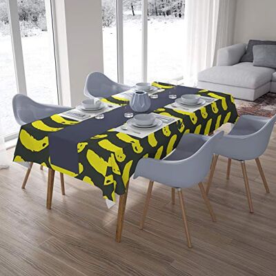Bonamaison Dekoracja kuchenna, obrus, neonowy żółty, opar, 140 x 200 cm zaprojektowany i wyprodukowany w Turcji Bonamaison Dekoracja kuchenna, obrus, neonowy żółty, opar, 140 x 200 cm zaprojektowany i wyprodukowany w Turcji