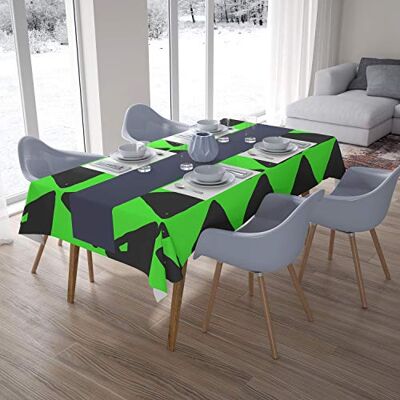 Bonamaison Dekoracja kuchenna, obrus, neonowy zielony dym, 140 x 200 cm – zaprojektowany i wyprodukowany w Turcji Bonamaison Dekoracja kuchenna, obrus, neonowy zielony dym, 140 x 200 cm – zaprojektowany i wyprodukowany w Turcji