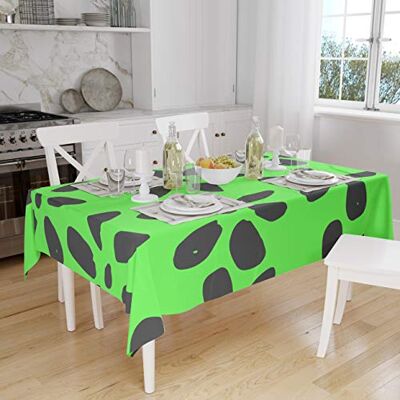 Bonamaison Dekoracja kuchenna, obrus, neonowy zielony opar, 140 x 160 cm zaprojektowany i wyprodukowany w Turcji Bonamaison Dekoracja kuchenna, obrus, neonowy zielony opar, 140 x 160 cm zaprojektowany i wyprodukowany w Turcji