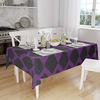 Bonamaison Dekoracja kuchenna, obrus, fioletowy, czarny, 140 x 160 cm zaprojektowany i wyprodukowany w Turcji Bonamaison Dekoracja kuchenna, obrus, fioletowy, czarny, 140 x 160 cm zaprojektowany i wyprodukowany w Turcji