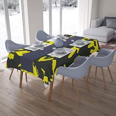 Bonamaison Dekoracja kuchenna, obrus, neonowy żółty, dym, 140 x 200 cm – zaprojektowany i wyprodukowany w Turcji Bonamaison Dekoracja kuchenna, obrus, neonowy żółty, dym, 140 x 200 cm – zaprojektowany i wyprodukowany w Turcji