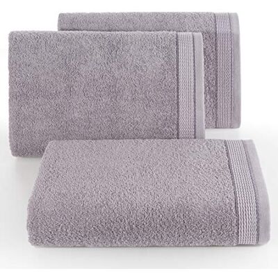 Eurofirany ręcznik bawełniany liliowy miękki wzór fali bordiura zestaw 6 szt. Oeko-Tex, 50 x 90 cm, 6 sztuk Eurofirany ręcznik bawełniany liliowy miękki wzór fali bordiura zestaw 6 szt. Oeko-Tex, 50 x 90 cm, 6 sztuk