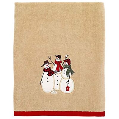 Avanti Linens Snowmen Gathering Collection, bawełna, jasnobrązowy, ręcznik kąpielowy Avanti Linens Snowmen Gathering Collection, bawełna, jasnobrązowy, ręcznik kąpielowy