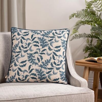 Evans Lichfield Chatsworth Topiary piiped Feather Rich Filled Cushion Evans Lichfield Chatsworth Topiary piiped Feather Rich Filled Cushion