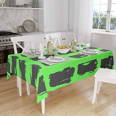 Bonamaison Dekoracja kuchenna, obrus, neonowy zielony opar, 140 x 160 cm zaprojektowany i wyprodukowany w Turcji Bonamaison Dekoracja kuchenna, obrus, neonowy zielony opar, 140 x 160 cm zaprojektowany i wyprodukowany w Turcji