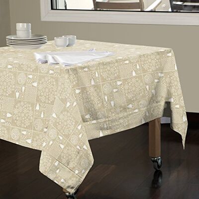 Blanco Burrito biały ma7961 08 2600B obrus na stół, mieszanka bawełny, beżowy, 36 x 36 x 4 cm Blanco Burrito biały ma7961 08 2600B obrus na stół, mieszanka bawełny, beżowy, 36 x 36 x 4 cm