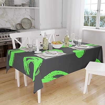 Bonamaison Dekoracja kuchenna, obrus, neonowy zielony dym, 140 x 160 cm – zaprojektowany i wyprodukowany w Turcji Bonamaison Dekoracja kuchenna, obrus, neonowy zielony dym, 140 x 160 cm – zaprojektowany i wyprodukowany w Turcji