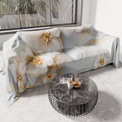 PETTI Artigiani Italiani Pokrowiec na sofę, narzuta na sofę 500 x 270 cm, kwiatowy wzór 06 1, zmywalny ręcznik ochronny, narzuta na łóżko i obrus na sofę PETTI Artigiani Italiani Pokrowiec na sofę, narzuta na sofę 500 x 270 cm, kwiatowy wzór 06 1, zmywalny ręcznik ochronny, narzuta na łóżko i obrus na sofę