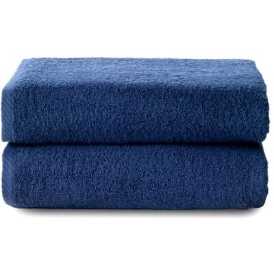 Top Towel Plus Duże ręczniki kąpielowe Ręczniki kąpielowe 2 ręczniki kąpielowe 70 x 140 cm 100% bawełna Granatowy Top Towel Plus Duże ręczniki kąpielowe Ręczniki kąpielowe 2 ręczniki kąpielowe 70 x 140 cm 100% bawełna Granatowy
