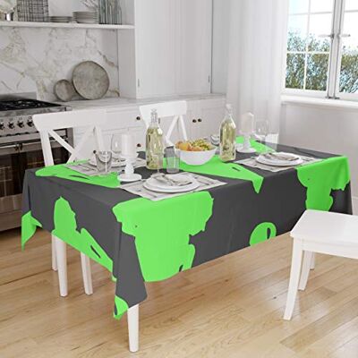 Bonamaison Dekoracja kuchenna, obrus, neonowy zielony opar, 140 x 160 cm zaprojektowany i wyprodukowany w Turcji Bonamaison Dekoracja kuchenna, obrus, neonowy zielony opar, 140 x 160 cm zaprojektowany i wyprodukowany w Turcji