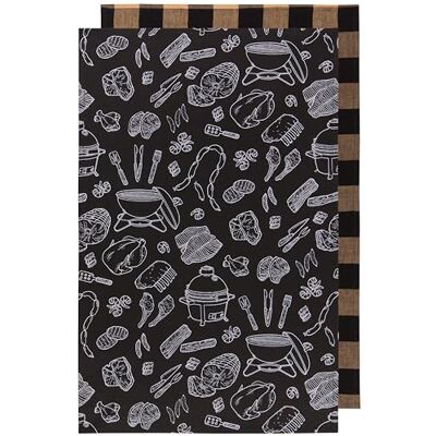 Now Designs BBQ On The Grill Ręczniki kuchenne z nadrukiem, zestaw 2 szt., 45 x 71 cm Now Designs BBQ On The Grill Ręczniki kuchenne z nadrukiem, zestaw 2 szt., 45 x 71 cm