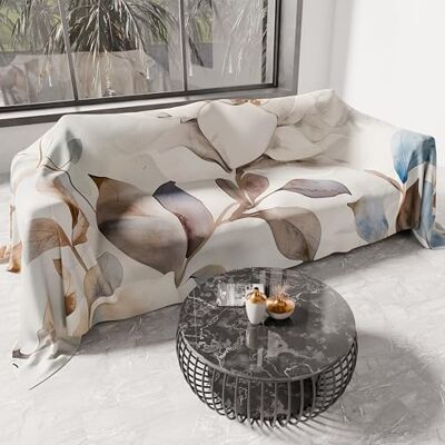 PETTI Artigiani Italiani Pokrowiec na sofę, narzuta na sofę 500 x 270 cm, kwiatowy wzór 25 16, zmywalny ręcznik ochronny, narzuta na łóżko i obrus na sofę PETTI Artigiani Italiani Pokrowiec na sofę, narzuta na sofę 500 x 270 cm, kwiatowy wzór 25 16, zmywalny ręcznik ochronny, narzuta na łóżko i obrus na sofę