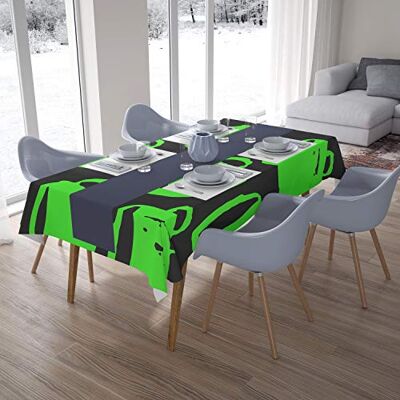 Bonamaison Dekoracja kuchenna, obrus, neonowy zielony dym, 140 x 200 cm – zaprojektowany i wyprodukowany w Turcji Bonamaison Dekoracja kuchenna, obrus, neonowy zielony dym, 140 x 200 cm – zaprojektowany i wyprodukowany w Turcji