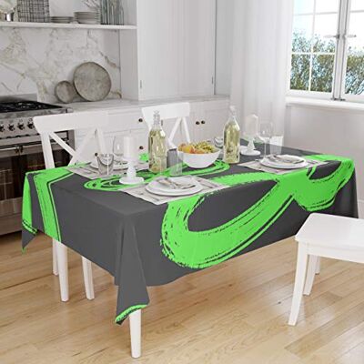Bonamaison Dekoracja kuchenna, obrus, neonowy zielony opar, 140 x 160 cm zaprojektowany i wyprodukowany w Turcji Bonamaison Dekoracja kuchenna, obrus, neonowy zielony opar, 140 x 160 cm zaprojektowany i wyprodukowany w Turcji