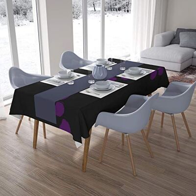 Bonamaison Dekoracja kuchenna, obrus, fioletowy, czarny, 140 x 200 cm – zaprojektowany i wyprodukowany w Turcji Bonamaison Dekoracja kuchenna, obrus, fioletowy, czarny, 140 x 200 cm – zaprojektowany i wyprodukowany w Turcji