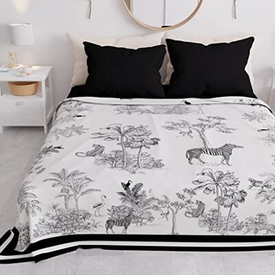 PETTI Artigiani Italiani PETTI Włoscy Rzemieślnicy Podwójne Lato Wzór Animalier 02 100% Mikrofibra Analergiczna 100% Made in Italy PETTI Artigiani Italiani PETTI Włoscy Rzemieślnicy Podwójne Lato Wzór Animalier 02 100% Mikrofibra Analergiczna 100% Made in Italy