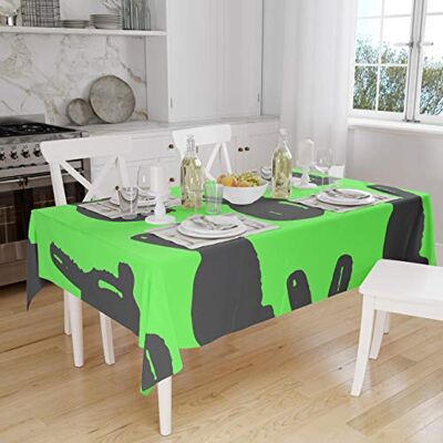 Bonamaison Dekoracja kuchenna, obrus, neonowy zielony dym, 140 x 160 cm – zaprojektowany i wyprodukowany w Turcji Bonamaison Dekoracja kuchenna, obrus, neonowy zielony dym, 140 x 160 cm – zaprojektowany i wyprodukowany w Turcji