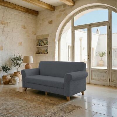 Italian Bed Linen FASHIONABLE pokrowiec na sofę, ciemnoszary, 2-osobowy Italian Bed Linen FASHIONABLE pokrowiec na sofę, ciemnoszary, 2-osobowy