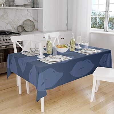 Bonamaison Dekoracja kuchenna, obrus, niebieski, 140 x 160 cm – zaprojektowany i wyprodukowany w Turcji Bonamaison Dekoracja kuchenna, obrus, niebieski, 140 x 160 cm – zaprojektowany i wyprodukowany w Turcji