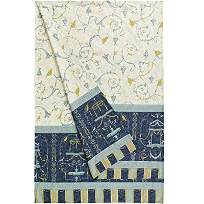 Bassetti OPLONTIS Granfoulard, bawełna, niebieski, 180 x 270 x 1 cm Bassetti OPLONTIS Granfoulard, bawełna, niebieski, 180 x 270 x 1 cm
