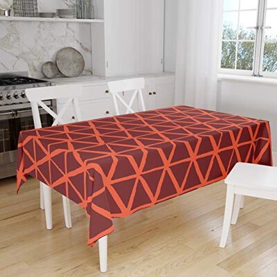 Bonamaison Dekoracja kuchenna, obrus, pomarańczowy bordowy, 140 x 160 cm – zaprojektowany i wyprodukowany w Turcji Bonamaison Dekoracja kuchenna, obrus, pomarańczowy bordowy, 140 x 160 cm – zaprojektowany i wyprodukowany w Turcji
