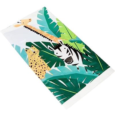Unique 78353 safari zwierzęta prostokątny plastikowy pokrowiec na stół 1 szt., nadruk, wielokolorowy, 137 cm x 213 cm Unique 78353 safari zwierzęta prostokątny plastikowy pokrowiec na stół 1 szt., nadruk, wielokolorowy, 137 cm x 213 cm