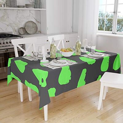 Bonamaison Dekoracja kuchenna, obrus, neonowy zielony opar, 140 x 160 cm zaprojektowany i wyprodukowany w Turcji Bonamaison Dekoracja kuchenna, obrus, neonowy zielony opar, 140 x 160 cm zaprojektowany i wyprodukowany w Turcji