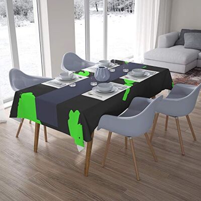 Bonamaison Dekoracja kuchenna, obrus, neonowy zielony dym, 140 x 200 cm – zaprojektowany i wyprodukowany w Turcji Bonamaison Dekoracja kuchenna, obrus, neonowy zielony dym, 140 x 200 cm – zaprojektowany i wyprodukowany w Turcji