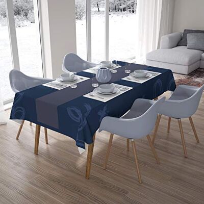 Bonamaison Dekoracja kuchenna, obrus, niebieski, 140 x 200 cm – zaprojektowany i wyprodukowany w Turcji Bonamaison Dekoracja kuchenna, obrus, niebieski, 140 x 200 cm – zaprojektowany i wyprodukowany w Turcji