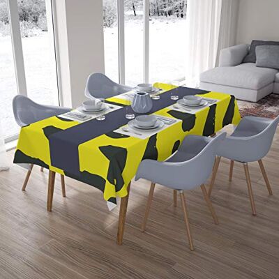Bonamaison Dekoracja kuchenna, obrus, neonowy żółty, dym, 140 x 200 cm – zaprojektowany i wyprodukowany w Turcji Bonamaison Dekoracja kuchenna, obrus, neonowy żółty, dym, 140 x 200 cm – zaprojektowany i wyprodukowany w Turcji