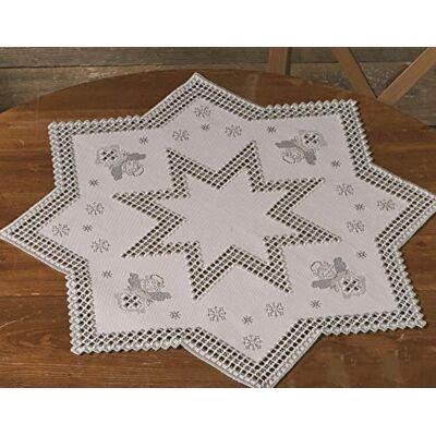 Permin Hardanger obrus zestaw do haftowania hardanger zima wzór liczenia Permin Hardanger obrus zestaw do haftowania hardanger zima wzór liczenia
