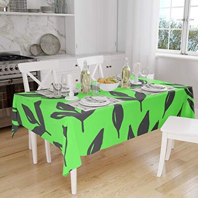 Bonamaison Dekoracja kuchenna, obrus, neonowy zielony opar, 140 x 160 cm zaprojektowany i wyprodukowany w Turcji Bonamaison Dekoracja kuchenna, obrus, neonowy zielony opar, 140 x 160 cm zaprojektowany i wyprodukowany w Turcji